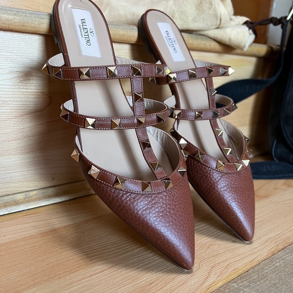 Sold - Valentino Rockstud Mules Sz 38.5 - Picture 8 of 8